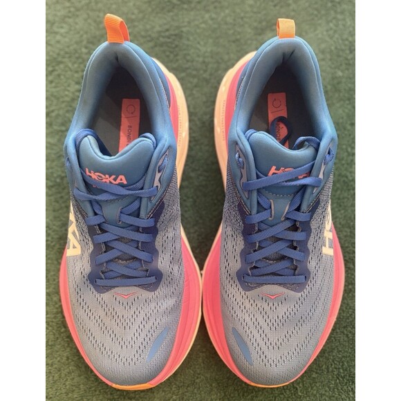 Hoka One One Bondi 8 Coastal Sky All Aboard Running Shoes Womens Size 9.5B - Picture 3 of 7